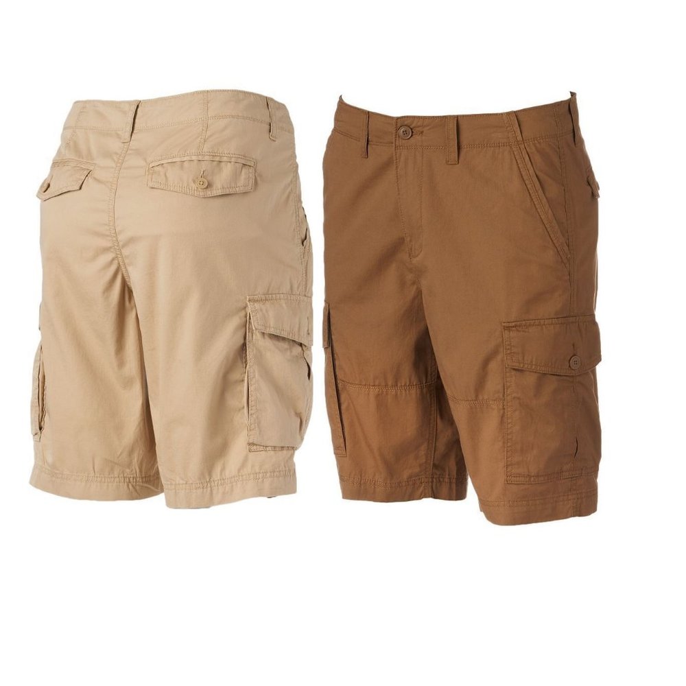 SONOMA Men's Cargo Shorts Lightweight Flat Front size 30 NEW